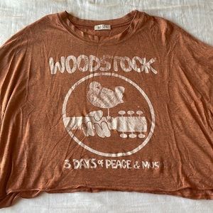 Orange Woodstock inspired crop